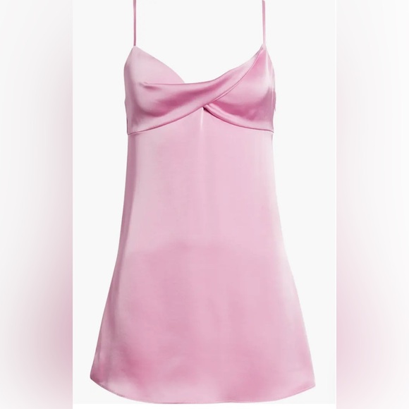 Pink Satin Homecoming Dress - Picture 1 of 3